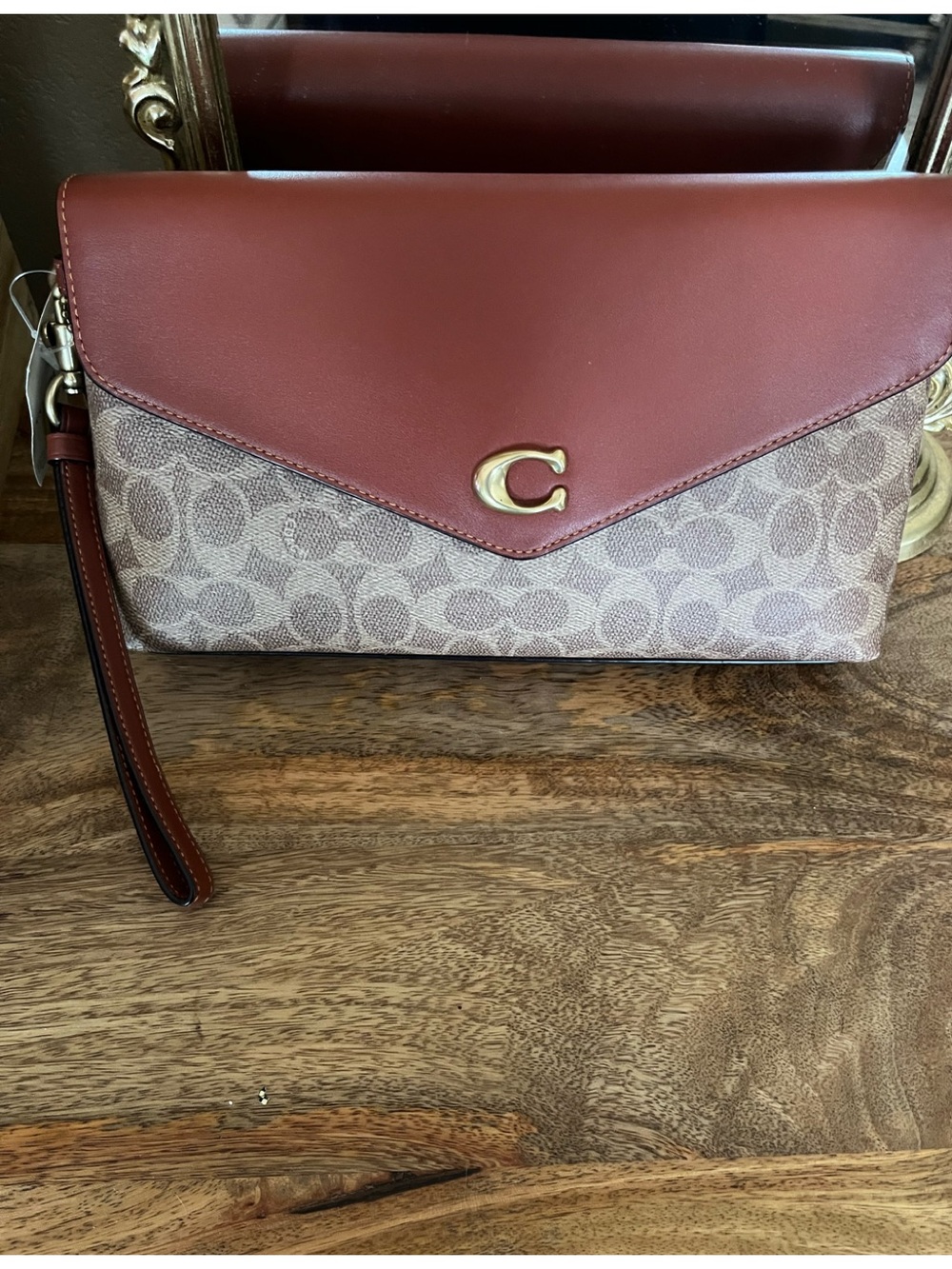 Coach CC Signature Wyn Clutch NWT